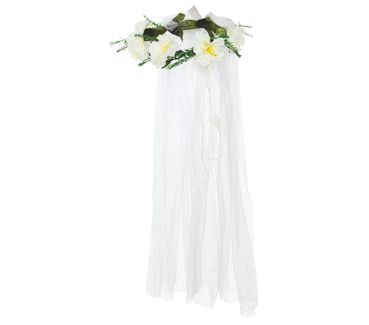 GP18772 – Prinzessin Blumenkranz Karneval Tiara – Farbe: Weiß