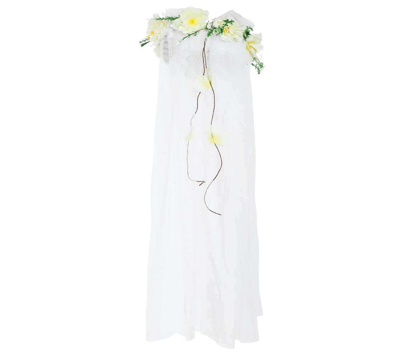 GP18772 – Prinzessin Blumenkranz Karneval Tiara – Farbe: Weiß