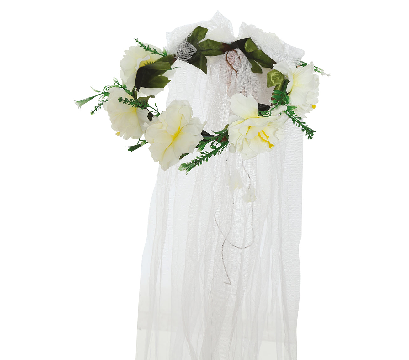 GP18772 – Prinzessin Blumenkranz Karneval Tiara – Farbe: Weiß