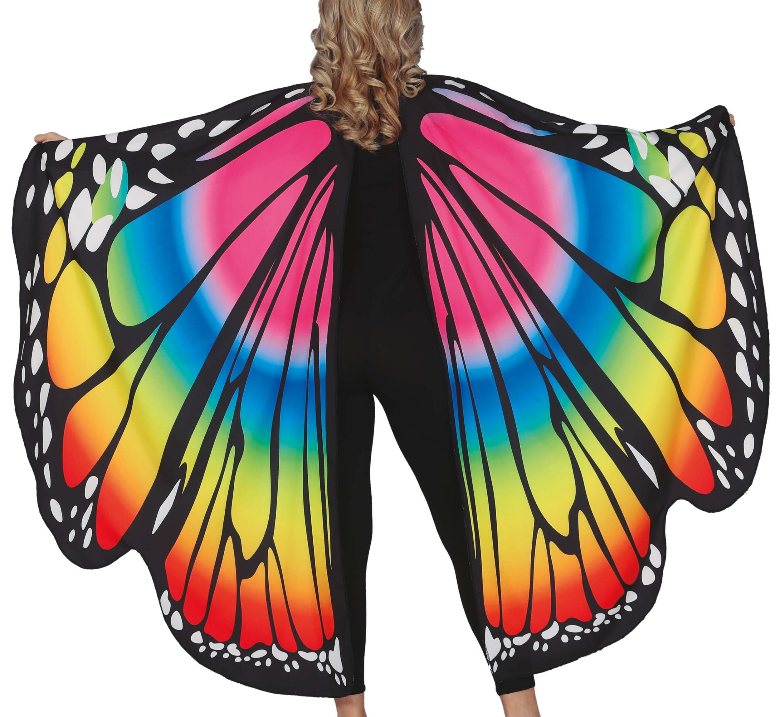 GP18786 – Regenbogen Schmetterling Flügel Karneval – Farbe: Mehrfarbig