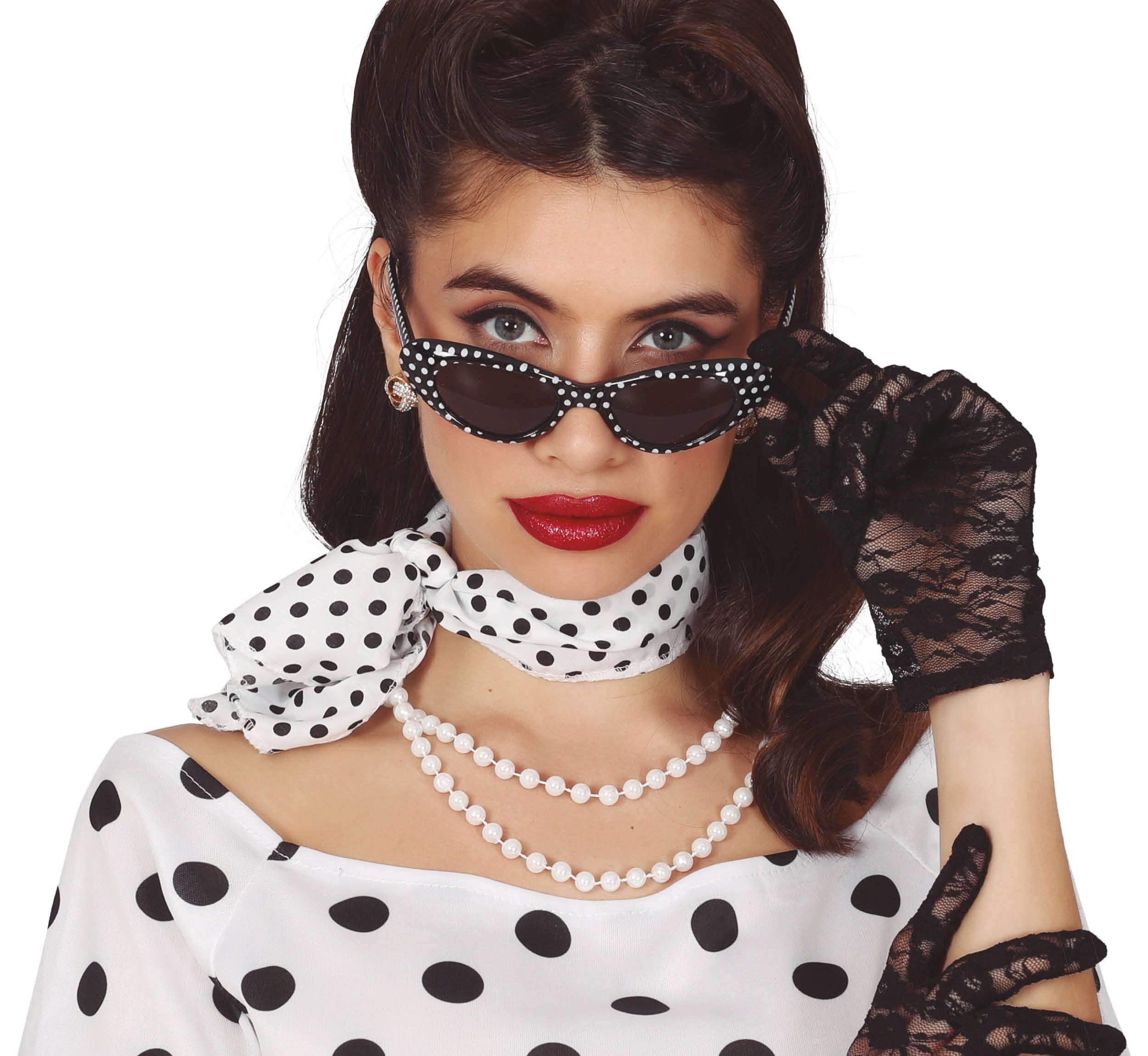 GP18788 – 50S Glamour Retro Chic Set Brille – Größe: Standard
