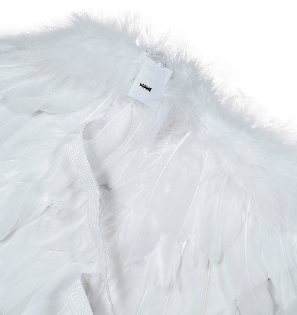 GP18796 – Engel Weihnachten Karneval Federflügel – Farbe: Weiß