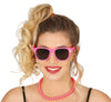 GP18842 – 80Er Jahre Neon Rosa Stilvolle Partybrille – Farbe: Pink