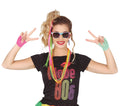 80er Jahre Party Set Neon Zubehör