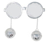 GP18854 – 70s Disco Brille Runde Gläser – Farbe: Silber