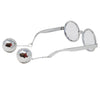 GP18854 – 70s Disco Brille Runde Gläser – Farbe: Silber