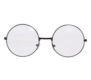 Runde Brille für Erwachsene schwarz Nickelbrille, Bild 2