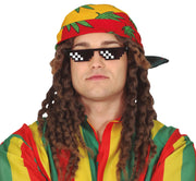 Pixel Brille für Erwachsene schwarz 8 Bit, Bild 2