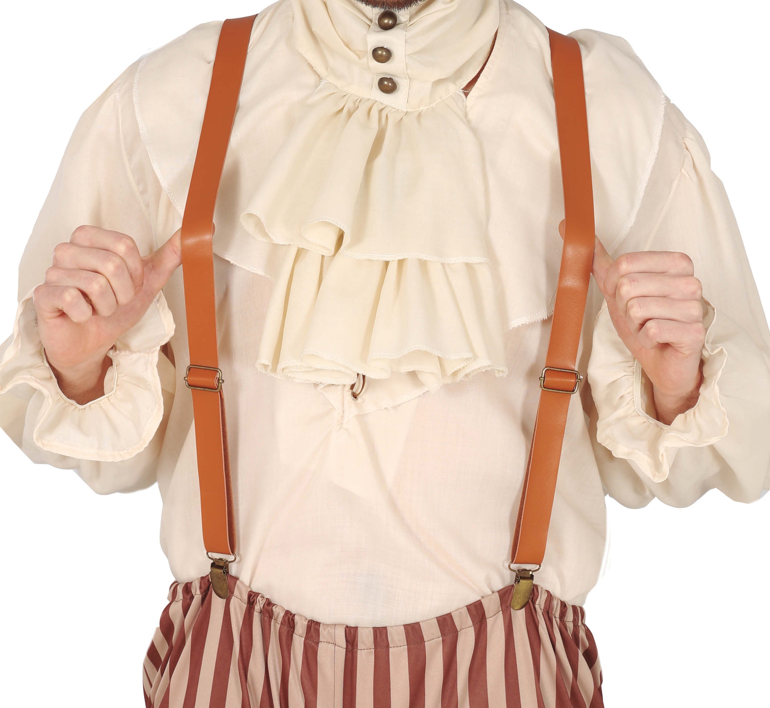 GP18872 – Steampunk Cowboy Hosenträger Vintage Braun – Farbe: Braun