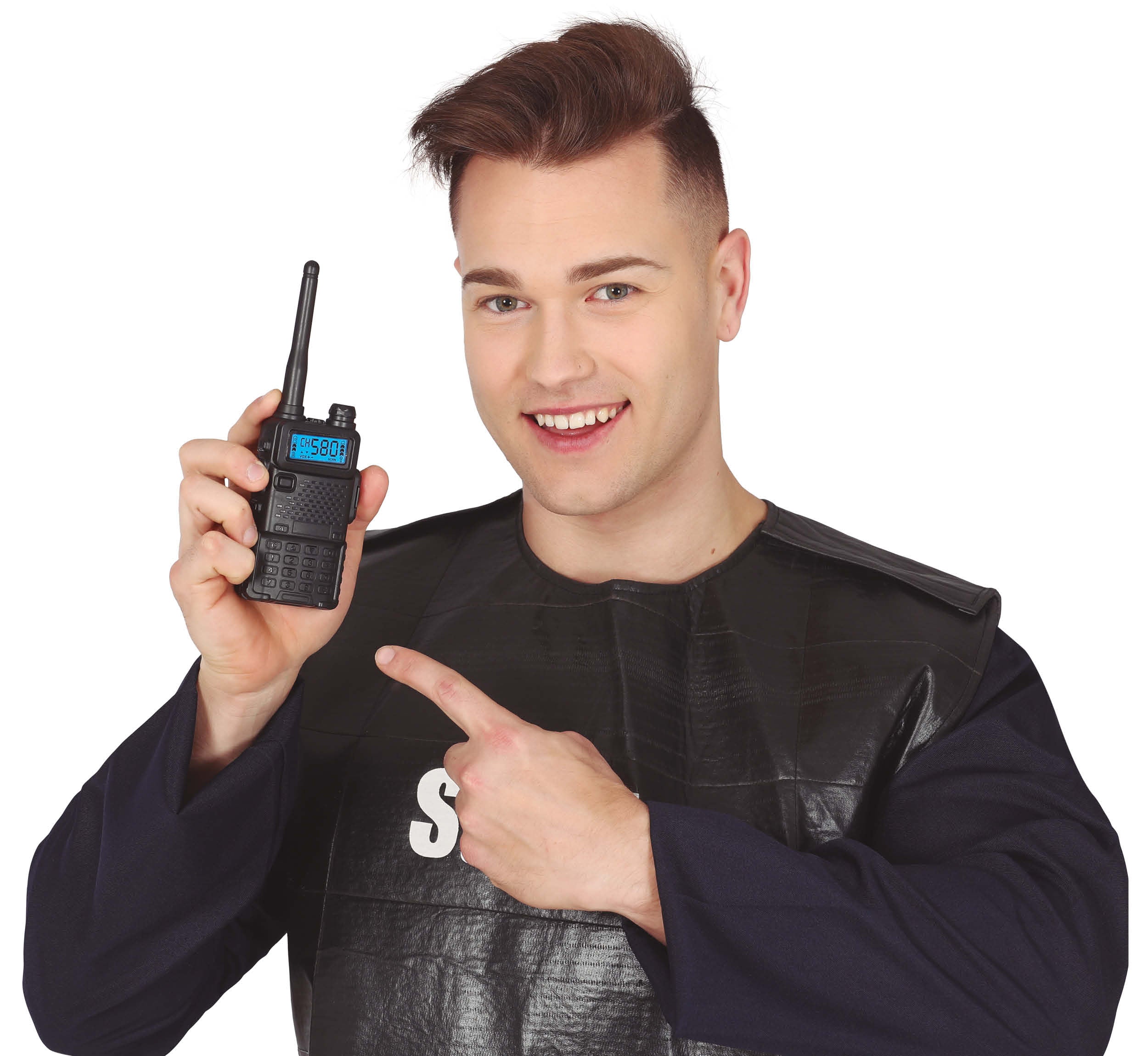 GP18894 – Polizei Swat Funkgerät Taktisches – Farbe: Schwarz