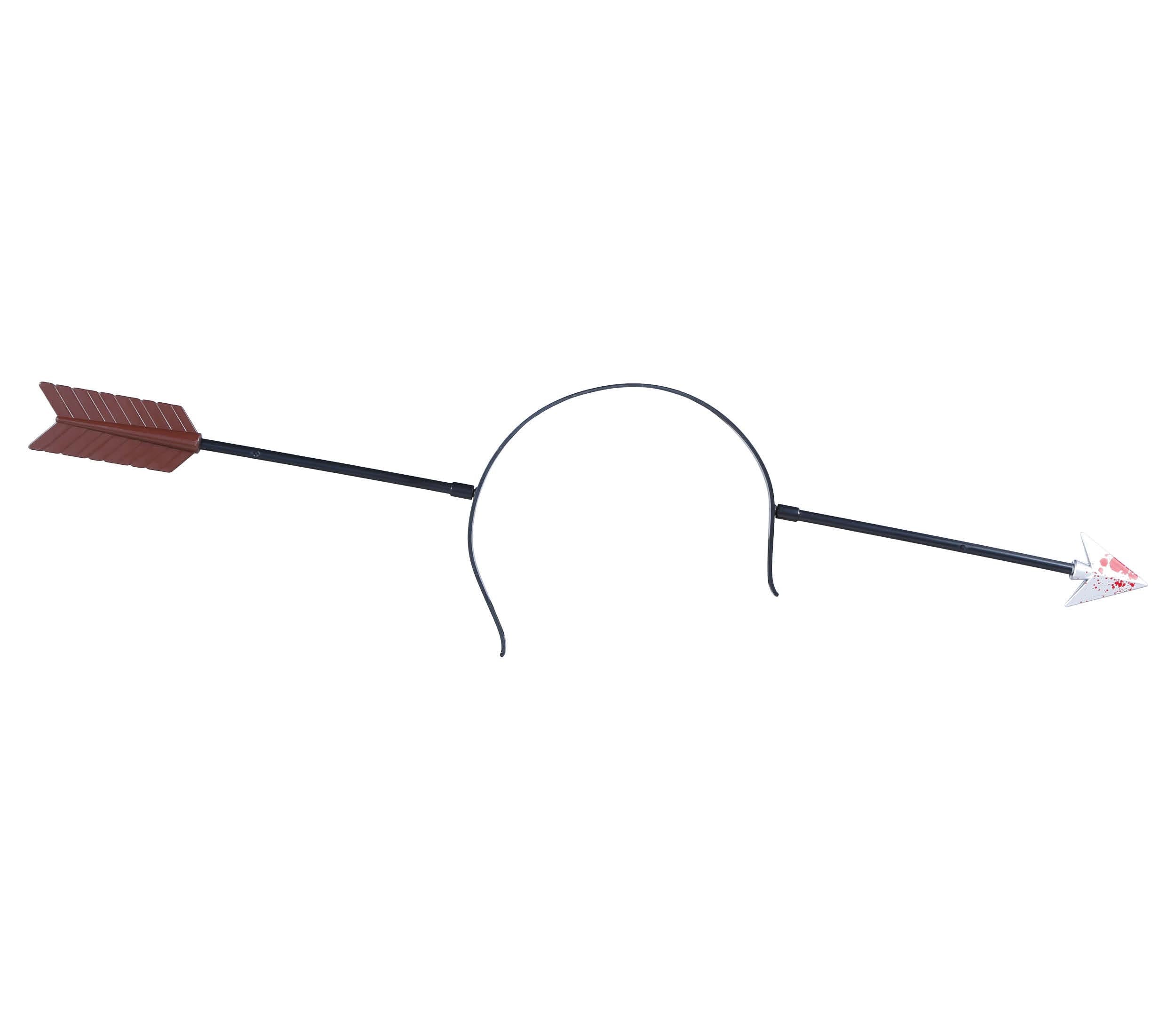 GP18902 – Halloween Pfeil Haarreif Unheimlicher Kopf – Farbe: Schwarz