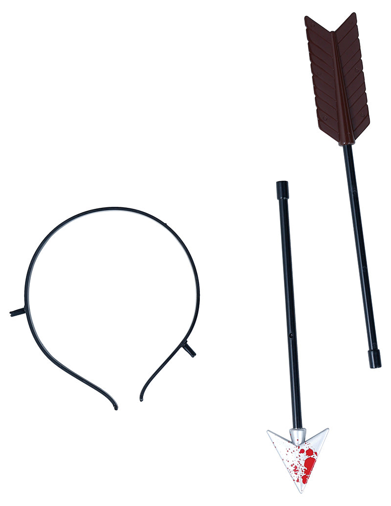 GP18902 – Halloween Pfeil Haarreif Unheimlicher Kopf – Farbe: Schwarz