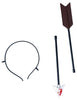 GP18902 – Halloween Pfeil Haarreif Unheimlicher Kopf – Farbe: Schwarz