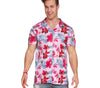 GP18927 – Hawaiianisches Paradise Flamingo Shirt – Größe: 48 - 50 (M) – Farbe: Pink