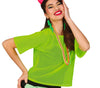 GP18946 – 80s Neon Tanzshirt Karneval Fashion – Farbe: Grün