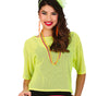 GP18946 – 80s Neon Tanzshirt Karneval Fashion – Farbe: Gelb