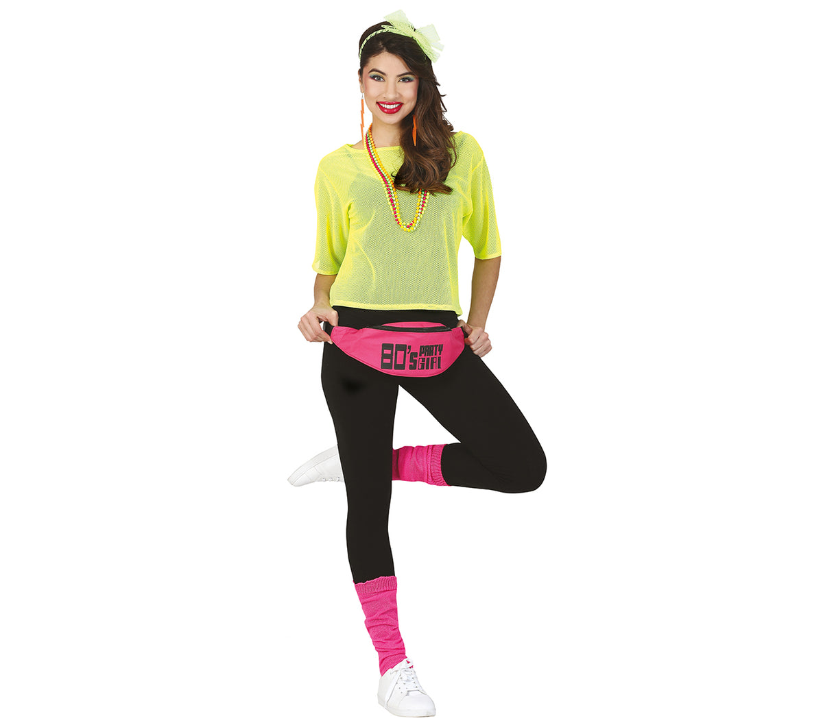 GP18946 – 80s Neon Tanzshirt Karneval Fashion – Farbe: Gelb