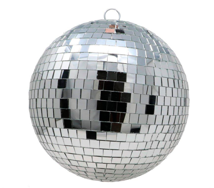 Discokugel 20 cm silber Spiegelkugel