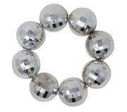 Discokugel Armband für Damen 3 cm silber, Bild 3