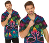 GP18972 – Flamingo Sommer Hemd Tropische Neon – Größe: 48 - 50 (M), 52 - 54 (L) – Farbe: Mehrfarbig