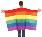 Regenbogen Umhang für Erwachsene 145 x 90 cm, Bild 3