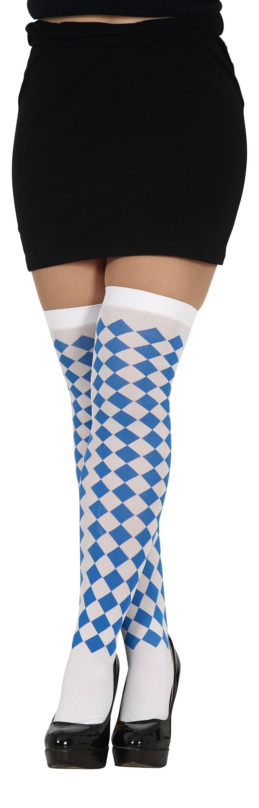 GP18993 – Oktoberfest Strümpfe Blau Weiß – Größe: Standard, Ansicht 2