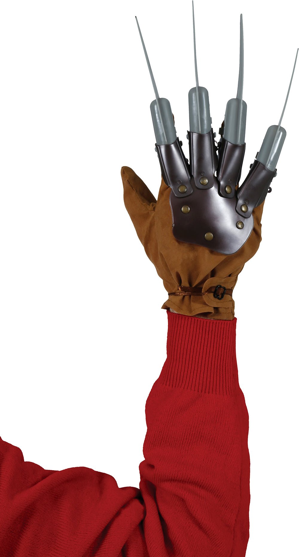 GP18397 – Messerhand Handschuh für Erwachsene mit Klingen – Farbe: Rot