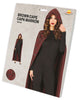 GP19007 – Dämon Umhang Mit Kapuze Für Halloween – Farbe: Grau