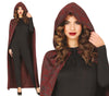 GP19007 – Dämon Umhang Mit Kapuze Für Halloween – Farbe: Grau