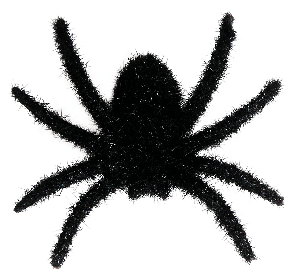 GP19036 – Halloween Deko Set Haarige Schwarze Spinnen – Farbe: Schwarz