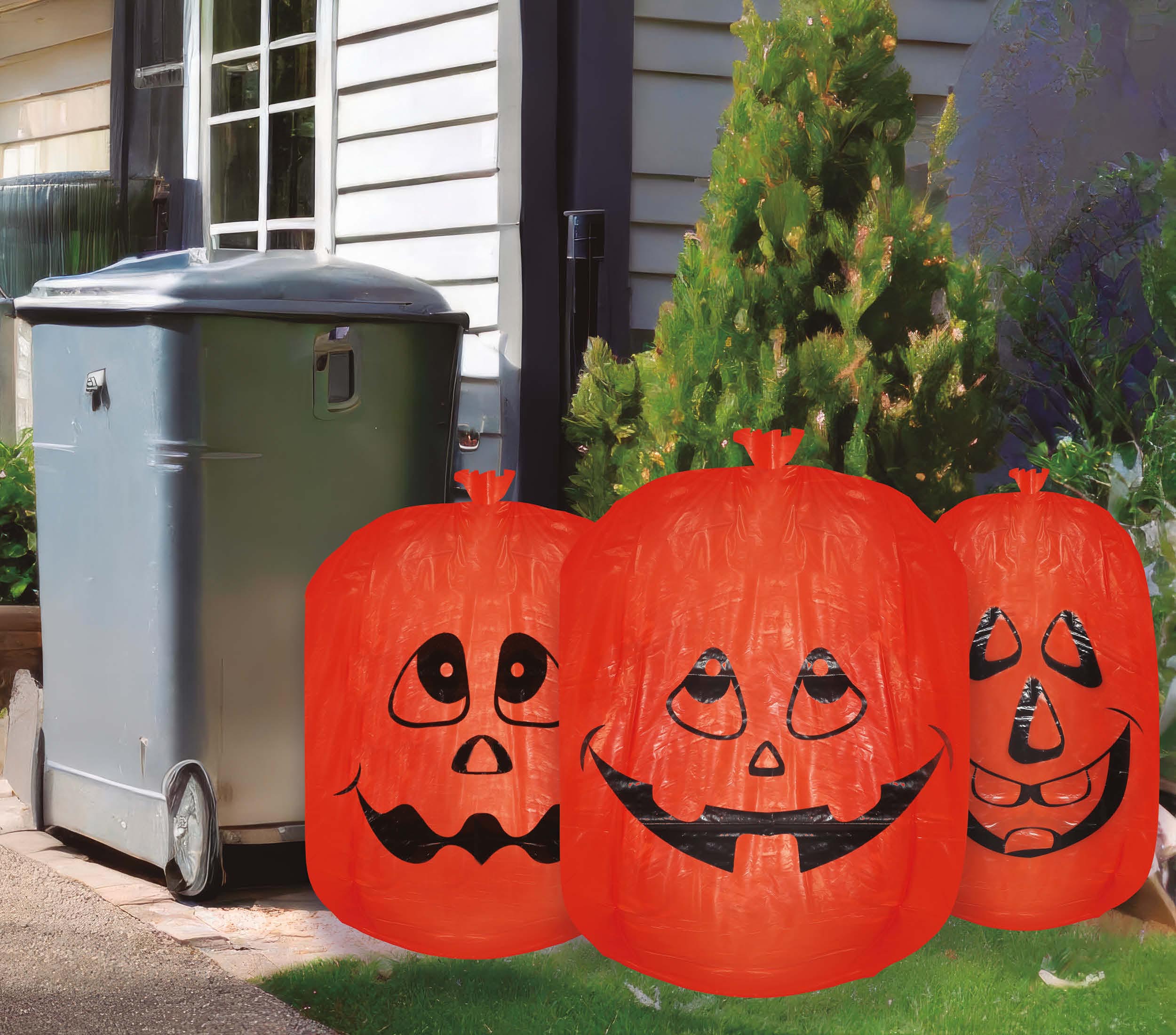 GP19041 – Halloween Kürbis Deko Beutel – Farbe: Orange