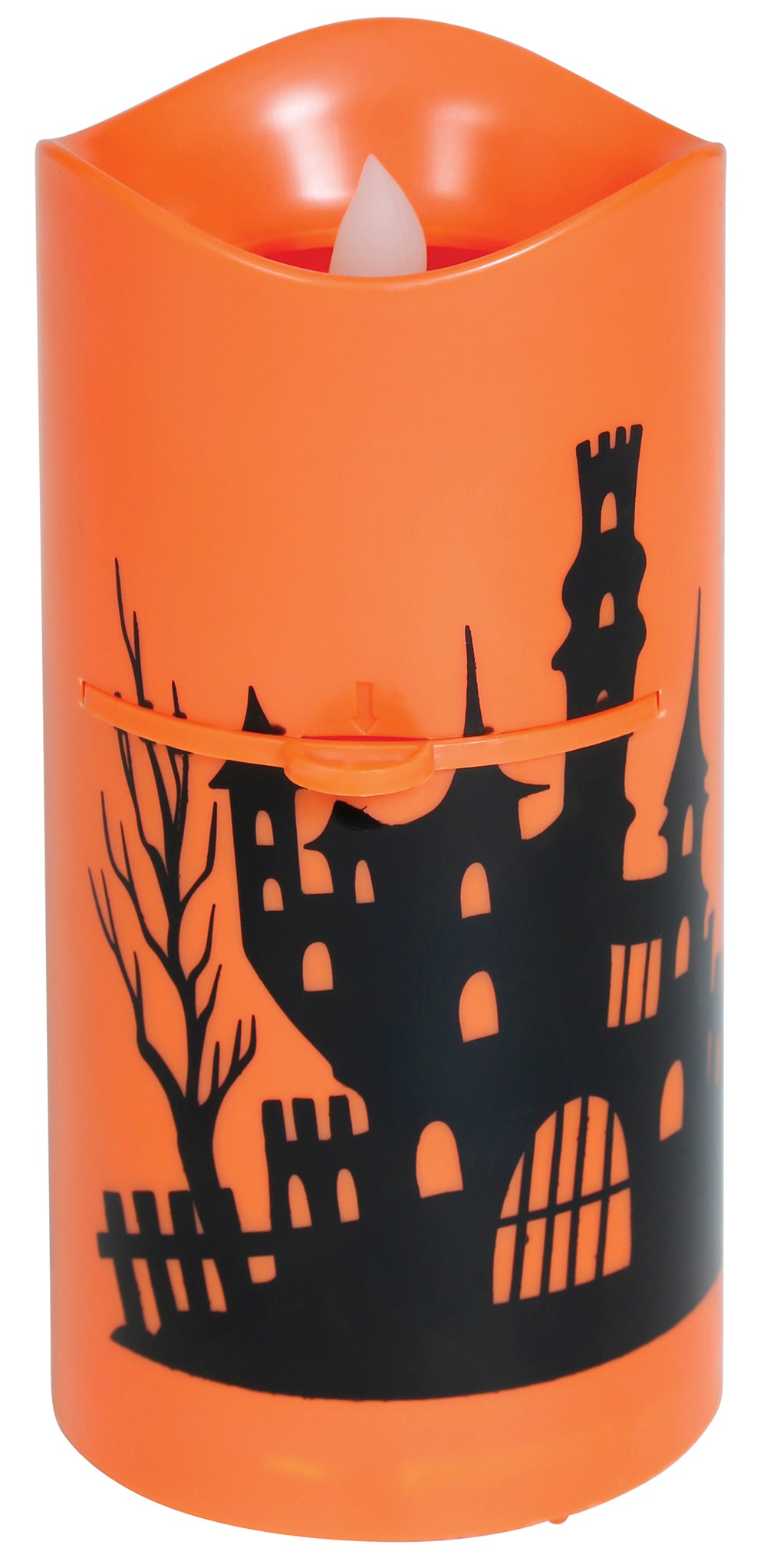 GP19054 – Halloween Projektor Kerze Gruselschloss – Farbe: Orange
