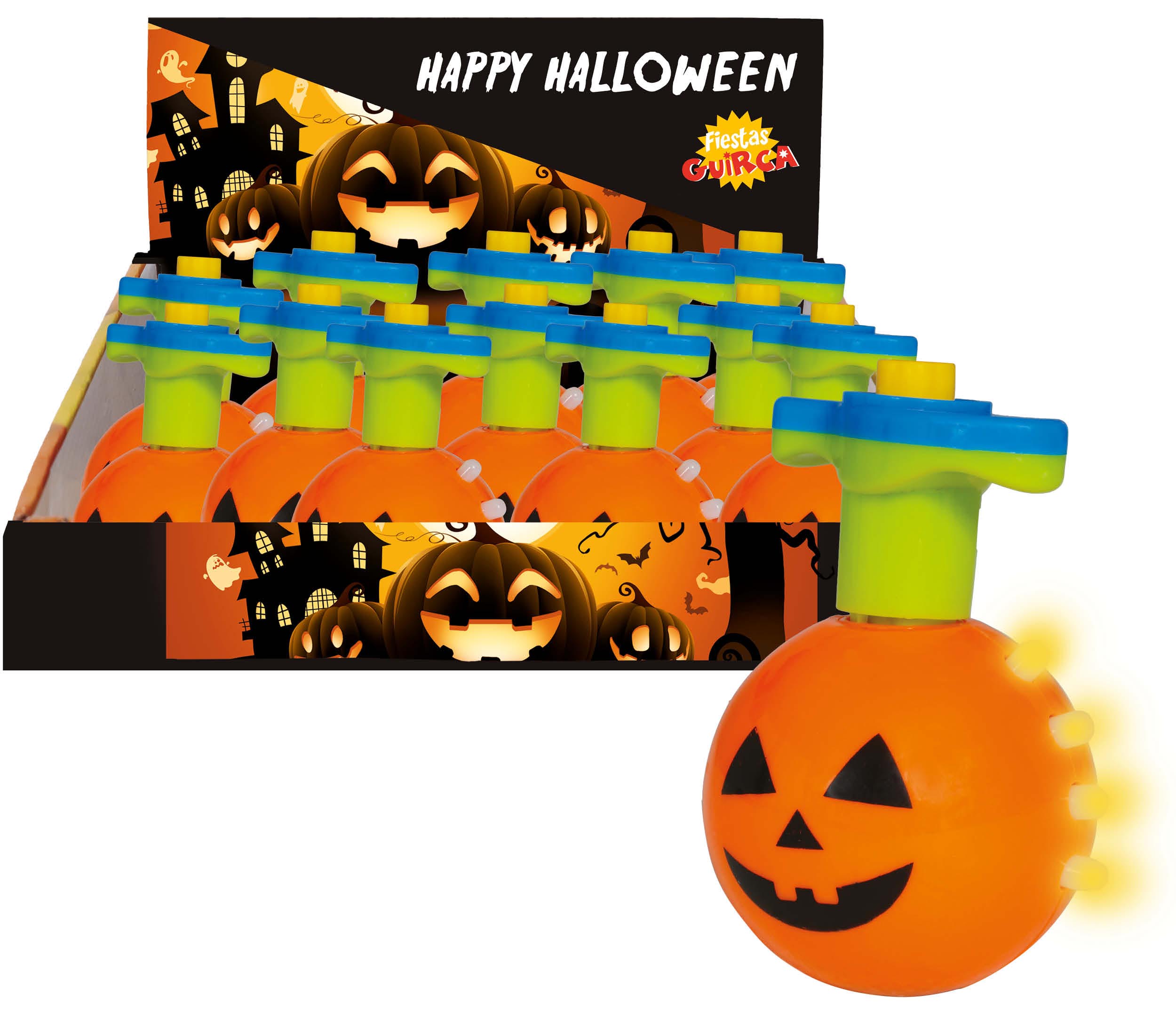 GP19063 – Halloween Kürbis Kreisel Spaßspiel – Farbe: Orange