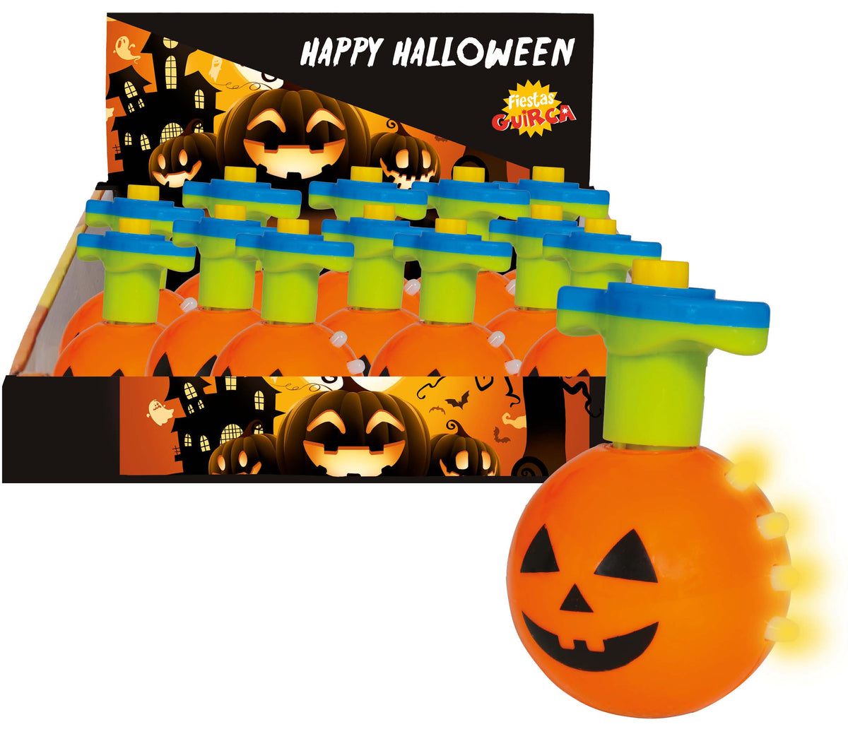 GP19063 – Halloween Kürbis Kreisel Spaßspiel – Farbe: Orange