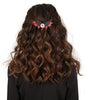 GP19069 – Halloween Katze Fledermaus Haarclip Mit – Farbe: Schwarz
