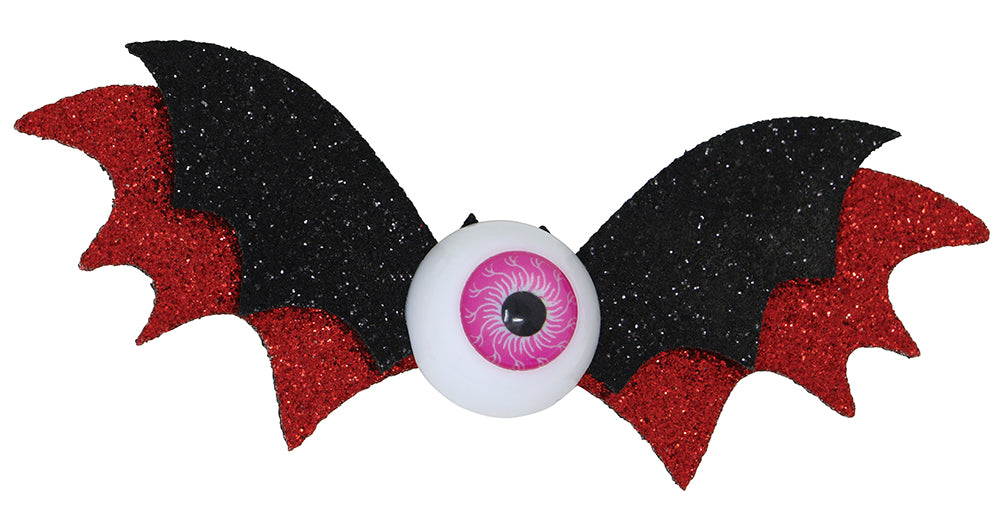 GP19069 – Halloween Katze Fledermaus Haarclip Mit – Farbe: Schwarz