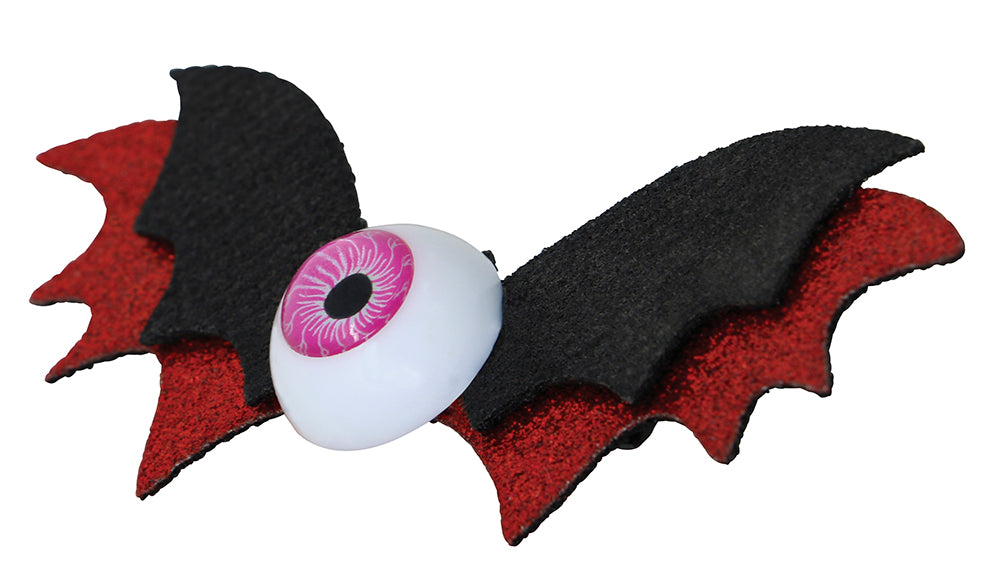GP19069 – Halloween Katze Fledermaus Haarclip Mit – Farbe: Schwarz