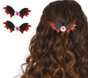 GP19069 – Halloween Katze Fledermaus Haarclip Mit – Farbe: Schwarz