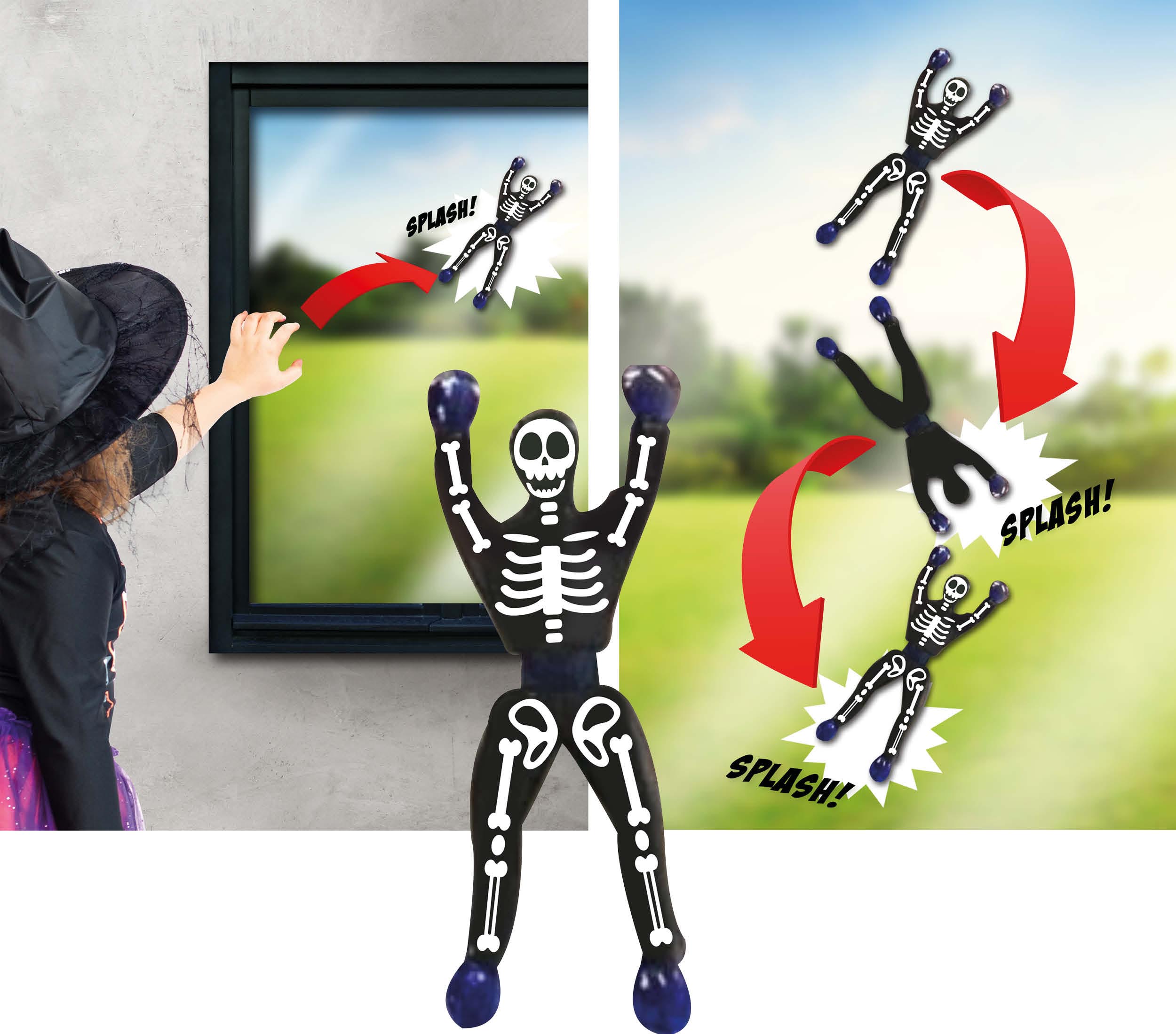 GP19071 – Skelett Kletterspiel Halloween Fensterdeko – Farbe: Schwarz