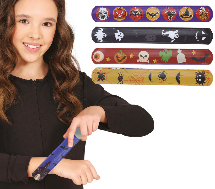 Halloween Schnapparmbänder für Kinder 6 Stück