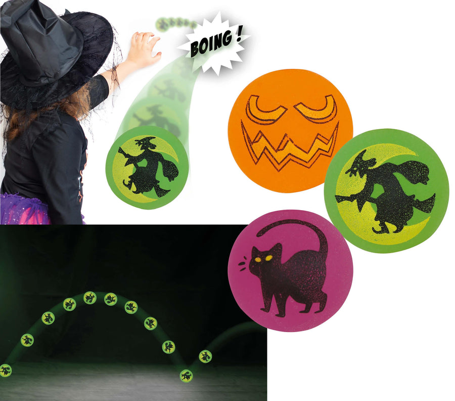 Flummis für Kinder 45 mm leuchten im Dunkeln