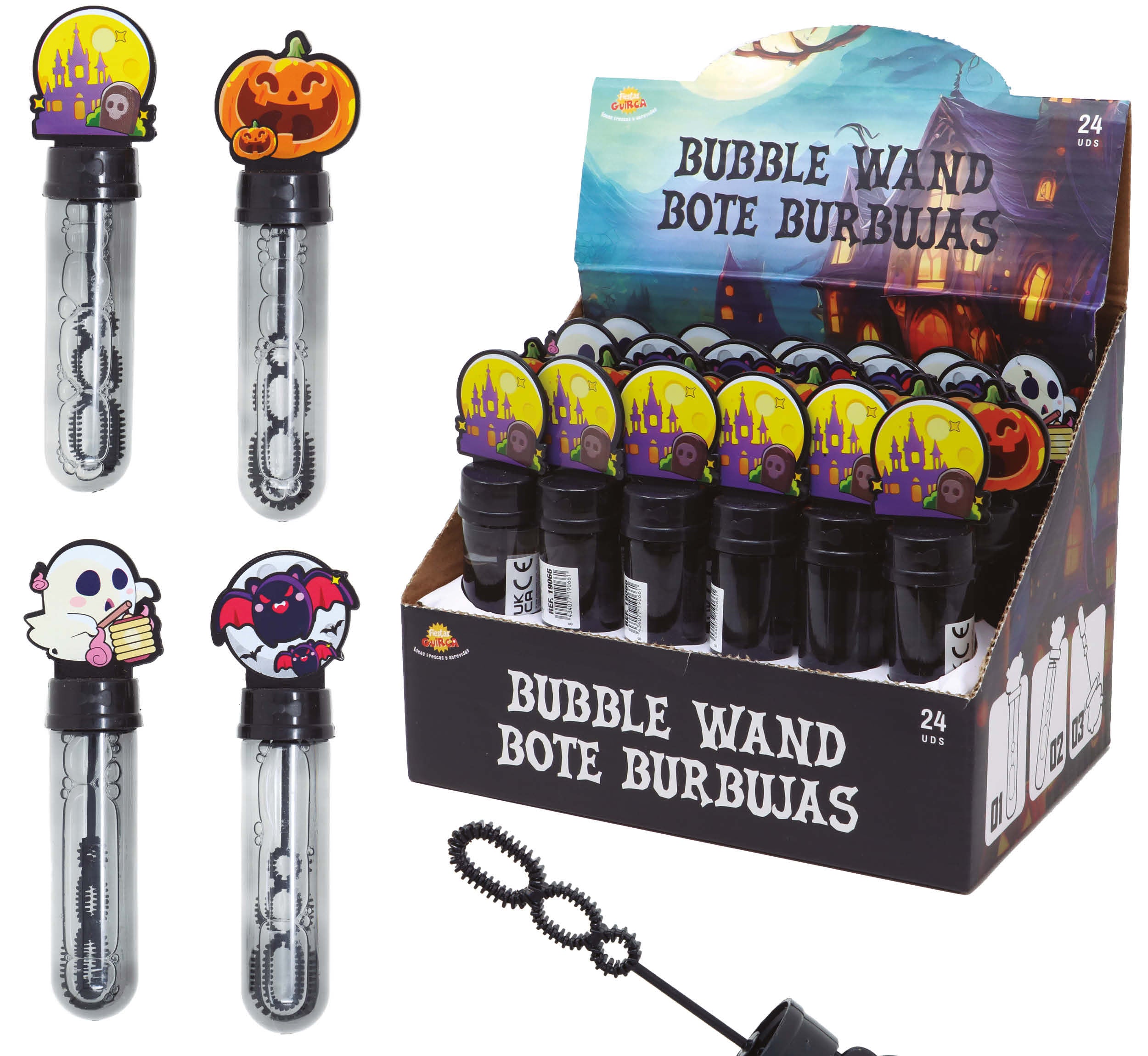 GP19089 – Halloween Seifenblasenröhren Schaurige Geister – Farbe: Mehrfarbig