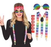 Hippie Accessoire Set für Erwachsene 3 teilig, Bild 1