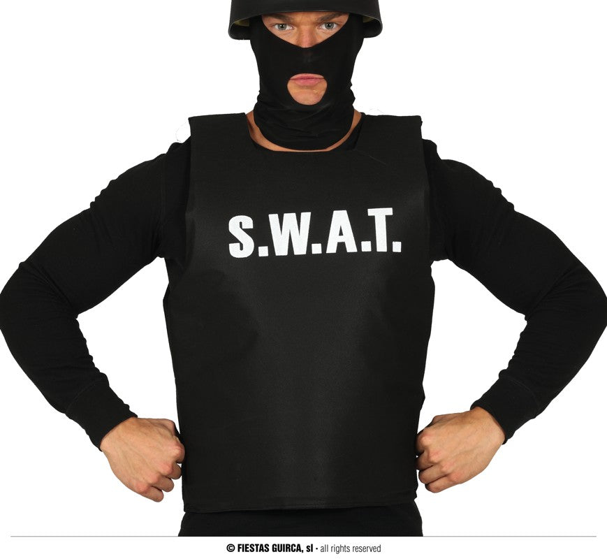 SWAT Weste für Herren schwarz