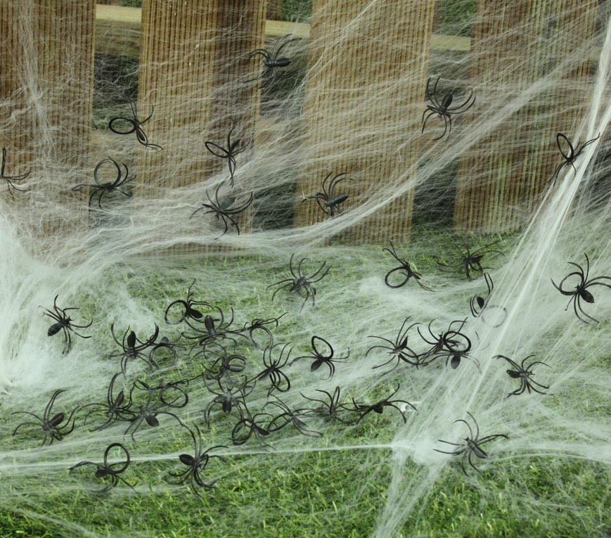 GP19437 – Halloween Spinnen Dekoration Gruselige Tierfiguren – Farbe: Schwarz