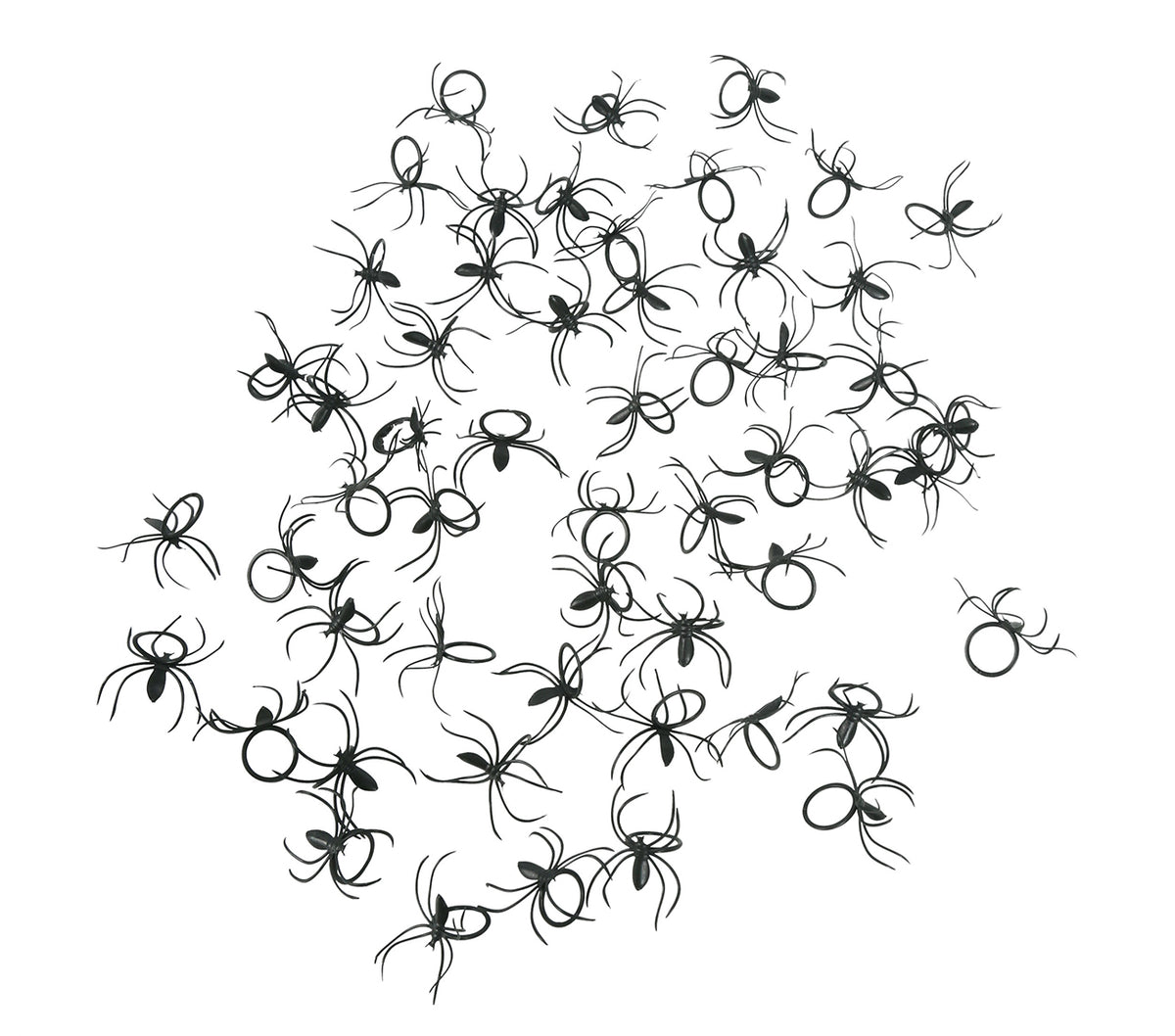 GP19437 – Halloween Spinnen Dekoration Gruselige Tierfiguren – Farbe: Schwarz