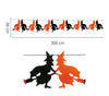 GP19533 – Hexe Halloween Girlande Feierdeko – Farbe: Orange