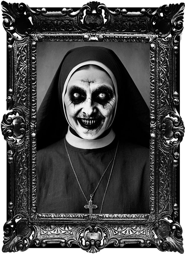 Horror Nonne Wandaufkleber 58 x 45 cm
