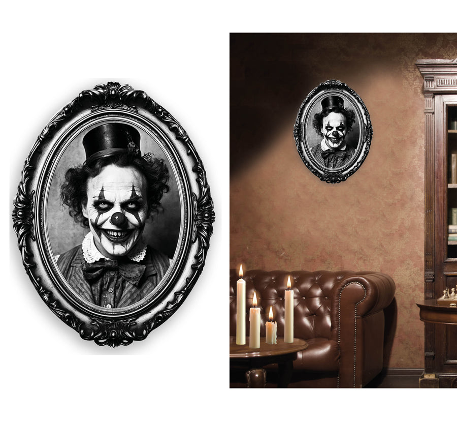 GP19536 – Clown Horror Vintage Dekoration – Farbe: Weiß / Schwarz, Ansicht 2