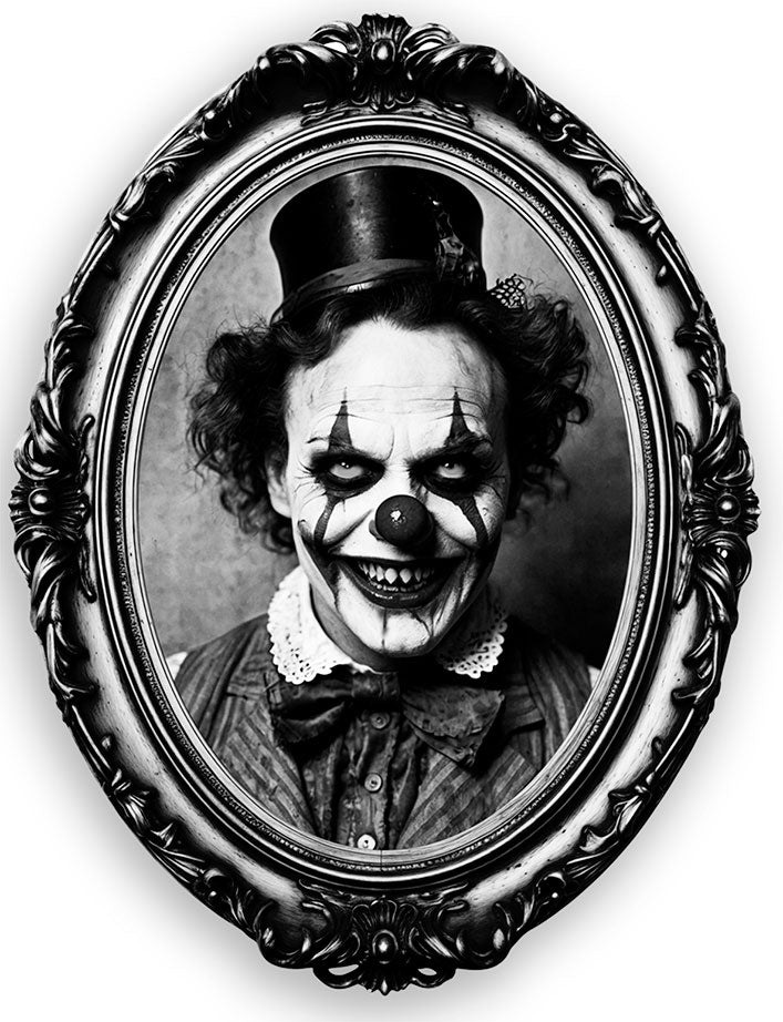 Horror Clown Wandaufkleber 30 x 23 cm